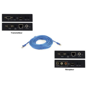 Transmetteur VGA/HDMI sur câble Ethernet 100m